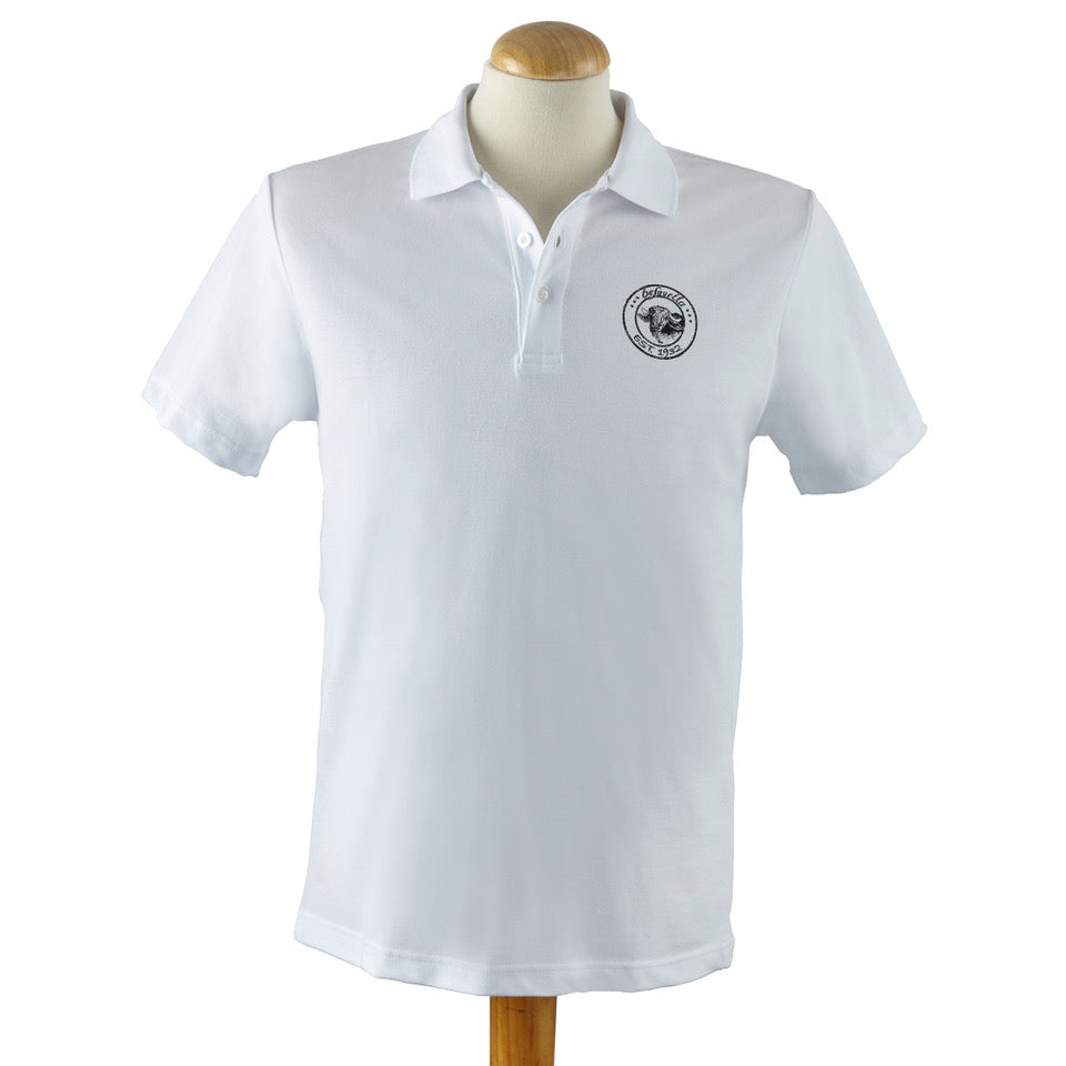 Herrenpolo mit Büffel-Patch